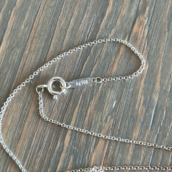 Vintage Tiffany Beaded Sterling & Enamel Key Pendant on chain - Picture 9 of 14